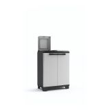 OMARA KETER SPLIT - PREMIUM CABINET, NAMENJENA ZA LOČEVANJE ODPADKOV ČRNO-SIVA 92X68X39 CM / 2X110 L