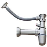 PVC SIFON ZA KORITO MINES-IB 40 MM ENOJNI, GIB. PRELIV FI 114MM, S PRIKLJ. ZA PS