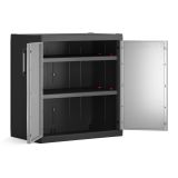 NIZKA PVC OMARA KETER DETROIT XL, 2 POLICI, 25 KG/POLICO, 93X89X54 CM ČRNA - SIVA