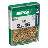 UNIVERZALNI VIJAK SPAX PZ 2.5X16 YELLOX A2G V ZAVITKU 100KOS