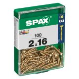 UNIVERZALNI VIJAK SPAX PZ 2X16 YELLOX A2G V ZAVITKU 100KOS