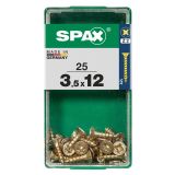 UNIVERZALNI VIJAK SPAX PZ 3.5X12 YELLOX A2G V ZAVITKU 25KOS