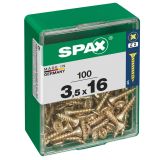 UNIVERZALNI VIJAK SPAX PZ 3.5X16 YELLOX A2G V ZAVITKU 100KOS