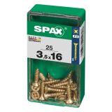 UNIVERZALNI VIJAK SPAX PZ 3.5X16 YELLOX A2G V ZAVITKU 25KOS