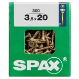 UNIVERZALNI VIJAK SPAX PZ 3.5X20 YELLOX A2G V ZAVITKU 300KOS