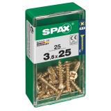 UNIVERZALNI VIJAK SPAX PZ 3.5X25 YELLOX A2G V ZAVITKU 25KOS