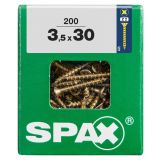UNIVERZALNI VIJAK SPAX PZ 3.5X30 YELLOX A2G V ZAVITKU 200KOS