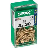 UNIVERZALNI VIJAK SPAX PZ 3.5X30 YELLOX A2G V ZAVITKU 20KOS