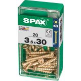 UNIVERZALNI VIJAK SPAX PZ 3.5X30 YELLOX A2G V ZAVITKU 20KOS