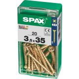 UNIVERZALNI VIJAK SPAX PZ 3.5X35 YELLOX A2G V ZAVITKU 20KOS