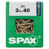 UNIVERZALNI VIJAK SPAX PZ 3.5X40 YELLOX A2G V ZAVITKU 150KOS