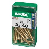 UNIVERZALNI VIJAK SPAX PZ 3.5X40 YELLOX A2G V ZAVITKU 20KOS