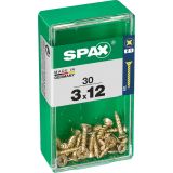 UNIVERZALNI VIJAK SPAX PZ 3X12 YELLOX A2G V ZAVITKU 30KOS