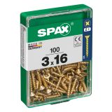 UNIVERZALNI VIJAK SPAX PZ 3X16 YELLOX A2G V ZAVITKU 100KOS