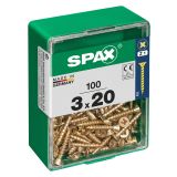 UNIVERZALNI VIJAK SPAX PZ 3X20 YELLOX A2G V ZAVITKU 100KOS