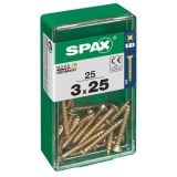 UNIVERZALNI VIJAK SPAX PZ 3X25 YELLOX A2G V ZAVITKU 25KOS