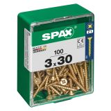 UNIVERZALNI VIJAK SPAX PZ 3X30 YELLOX A2G V ZAVITKU 100KOS