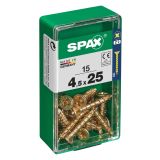 UNIVERZALNI VIJAK SPAX PZ 4.5X25 YELLOX A2G V ZAVITKU 15KOS