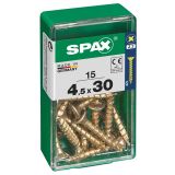 UNIVERZALNI VIJAK SPAX PZ 4.5X30 YELLOX A2G V ZAVITKU 15KOS