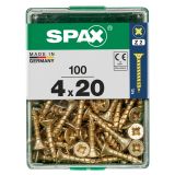 UNIVERZALNI VIJAK SPAX PZ 4X20 YELLOX A2G V ZAVITKU 100KOS