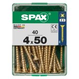 UNIVERZALNI VIJAK SPAX PZ 4X50 YELLOX A2G V ZAVITKU 40KOS