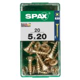 UNIVERZALNI VIJAK SPAX PZ 5X20 YELLOX A2G V ZAVITKU 20KOS