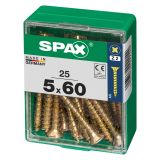 UNIVERZALNI VIJAK SPAX PZ 5X60 YELLOX A2G V ZAVITKU 25KOS