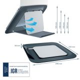 RAČUNALNIŠKI DODATEK LEITZ COSY-WOW STOJALO ZA PRENOSNIK ERGO COSY 13'-17' SIV