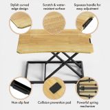 RAČUNALNIŠKI DODATEK VONHAUS SIT&STAND PODSTAVEK/MIZA LESEN