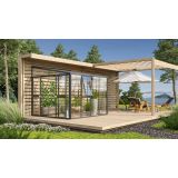 RASTLINJAK, STEKLO/POLIK. VITAVIA ATHENA 7000 ESG/VP ČRNA 2.7X2.7M