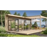 RASTLINJAK, STEKLO/POLIK. VITAVIA ATHENA 8600 ESG/VP ČRNA 3.4X2.7M