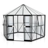 RASTLINJAK, STEKLO/POLIK. VITAVIA GALAXY 9000 ESG/HKP ČRNA 284X336X383