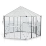 RASTLINJAK, STEKLO/POLIK. VITAVIA PAVILJON HERA 9000 ESG/VP 3/6MM ALU 3.8X3.8M