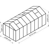 RASTLINJAK, STEKLO/POLIK. VITAVIA ZEUS COMFORT 15700 ESG/VP ČRNA 2.6X6.1M