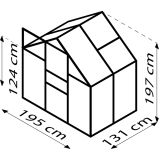 POLIKARBONATNI RASTLINJAK VITAVIA COMET 2500 HKP4MM ČRNA