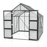 POLIKARBONATNI RASTLINJAK VITAVIA OLYMP 8300 HKP6MM ČRNA 254X257X324