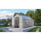 POLIKARBONATNI RASTLINJAK VITAVIA MERIDIAN 2 11500 VP4MM ALU 2.6X4.4M