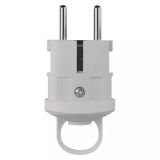 ŠUKO VTIKAČ EMOS RAVNI BELI, PVC