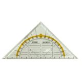 RAVNILO, ŠABLONA GEO TRIKOTNIK 16 CM BL-1640