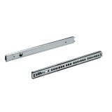 KROGLIČNO VODILO ZA PREDAL HETTICH DIY 315-500 MM, DELNI IZVLEK, UTOR PREDALA 27MM, POCINKAN