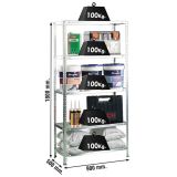 REGAL SIMONRACK 180X90X50 CM 5P/100KG POCINKAN - SIMONCLASSIC