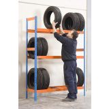 REGAL SIMONRACK 200X150X45 CM 3P/120KG MODRA ORANŽNA AUTOFORTE