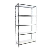 REGAL SIMONRACK 180X90X40 CM 5P/180KG ANTRACIT BELA SIMONCLICK