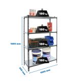 REGAL SIMONRACK 150X100X30 CM 4P/180KG ANTRACIT SIMONCLICK PLUS