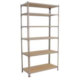 REGAL SIMONRACK 250X110X50 CM 5P/200KG BELA LES MADERCLICK SUPER