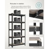 REGAL SONGMICS 150X75X30 CM 5P/130KG GLR030B1 NARAVNO RJAV