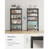 REGAL SONGMICS 150X75X30 CM 5P/130KG GLR030B1 NARAVNO RJAV