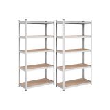 REGAL SONGMICS 180X90X40 CM 5P/175KG GLR040E02 BEŽ-SREBRN