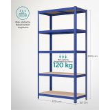 REGAL SONGMICS 200X100X50 CM 5P/120KG GLR050Q01 RJAVO-MODER