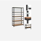 REGAL SONGMICS 200X120X60 CM 5P/175KG GLR060B01 RJAVO-ČRN